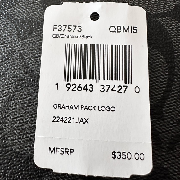 Coach Graham Pack Signature monogram in gunmetal gray black crossbody unisex - Picture 8 of 11